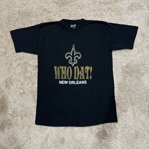 Vintage Y2K New Orleans Saints Who Dat T Shirt Large‎